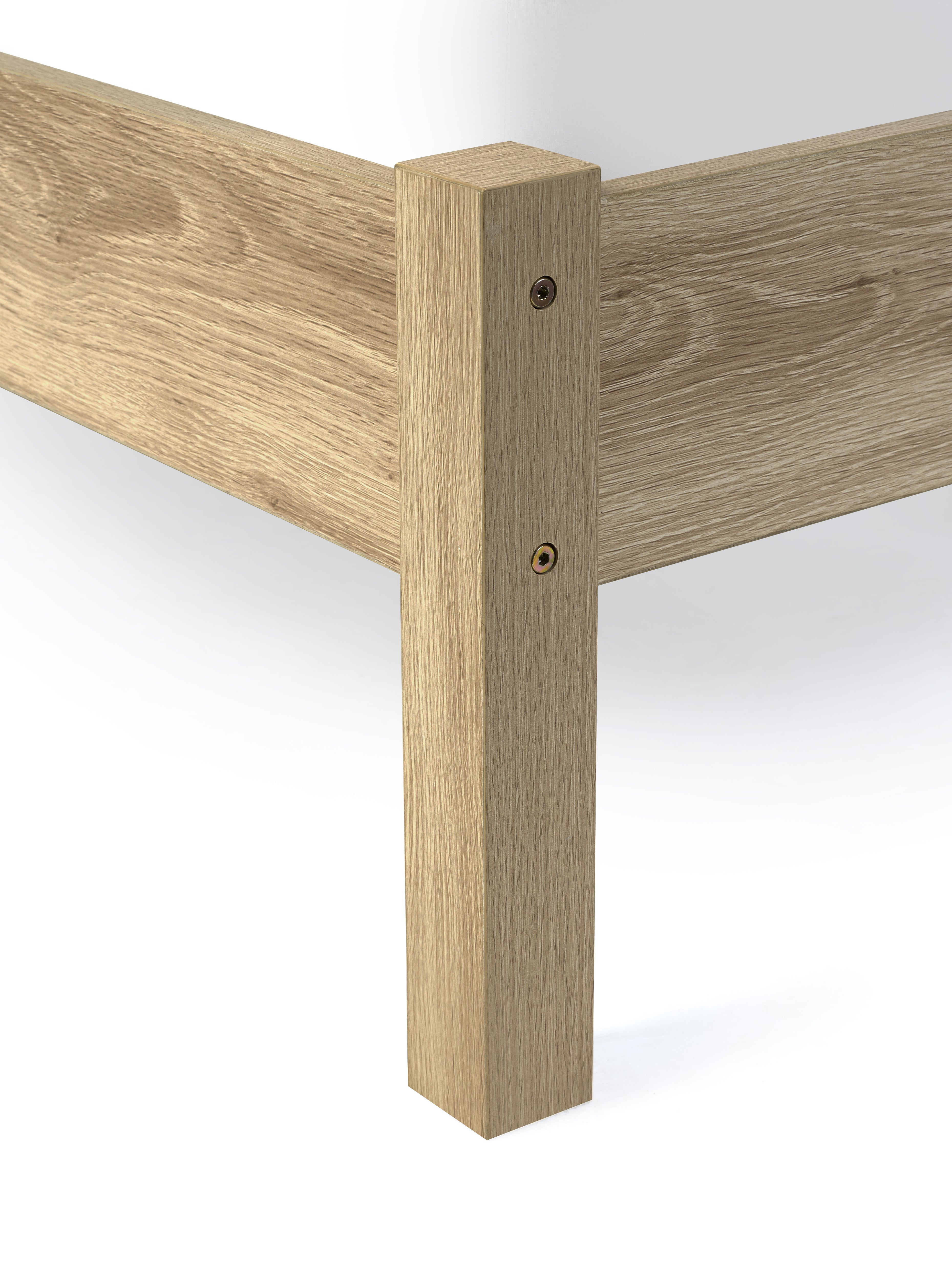 Clermont Oak Wood & Rattan Rattan King Bed